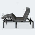 iDealBed Smart 4iT motorized base highlighting advanced pillow tilt and head elevation for ergonomic reading comfort.
