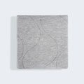 Top-down view of the light gray Air-X crib mattress protector by BEDGEAR featuring a smooth, quiet surface.
