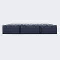 Profile of the 13.5 inch Serta Knox Firm mattress featuring a durable dark grey quilted border.
