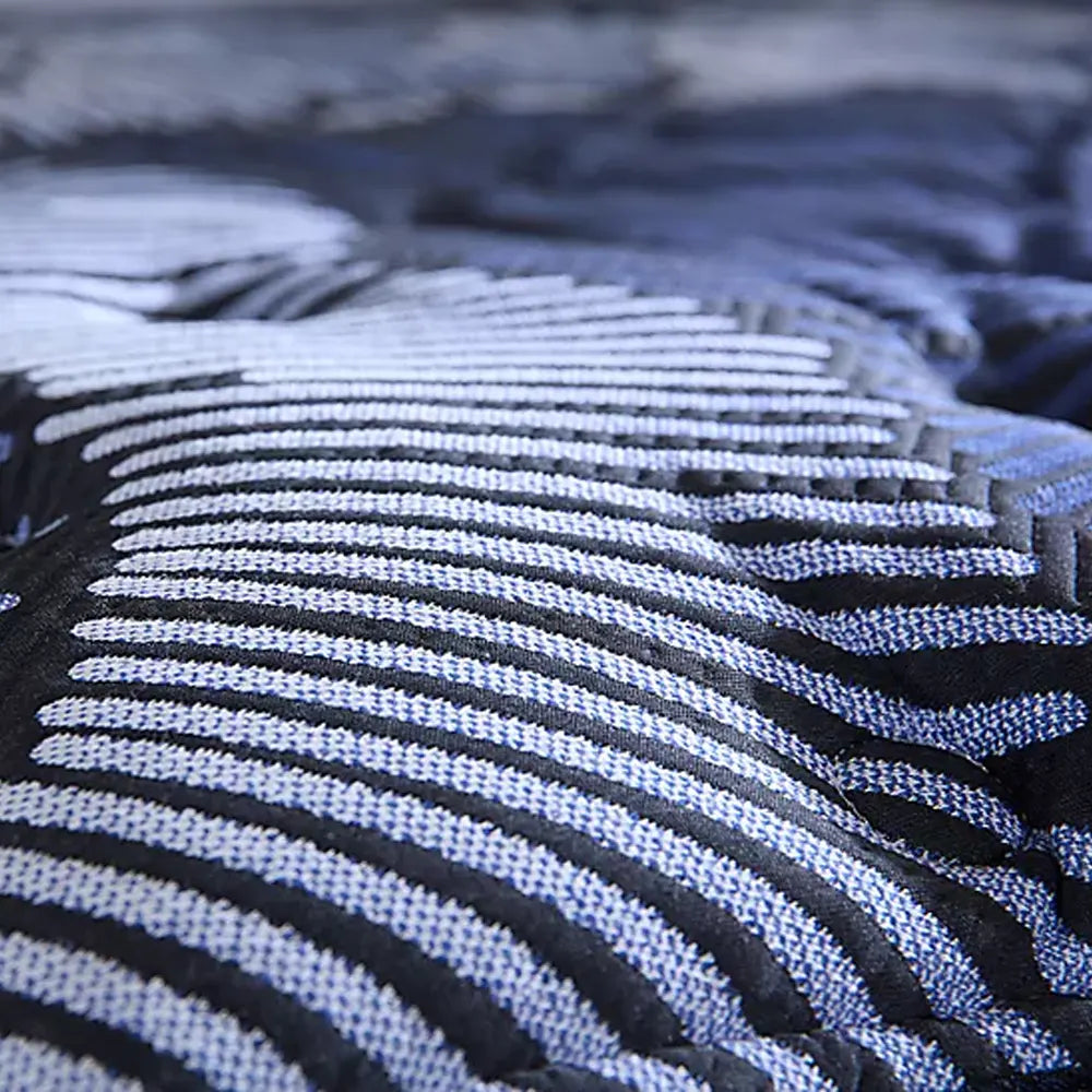 Detail of the cooling, breathable cover fabric on the Serta Perfect Sleeper X Max Firm Pillow Top Mattress.
