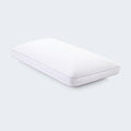 Malouf Lavender Zoned Dough pillow with a white moisture-wicking Tencel cover for a fresh sleep surface.