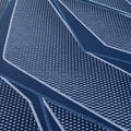 Close-up of the cooling geometric fabric on the Serta iSeries NXG 3500 13.5" medium hybrid mattress.
