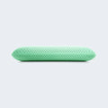 Profile of the Malouf peppermint infused memory foam pillow core showing its supportive loft and breathable design.
