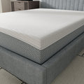 Close-up corner view of the South Bay EcoCore Hybrid mattress showcasing the premium quilted cover and durable side construction.
