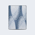 Top-down view of the cooling pattern on a Serta iComfort Aspire smooth medium tight top mattress.
