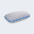 Isolated view of the BEDGEAR Flow Performance Travel Pillow featuring blue Air-X mesh for maximum airflow.

