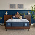 Comfortable Serta iComfortPRO Buckingham plush mattress for side sleepers in a master bedroom.
