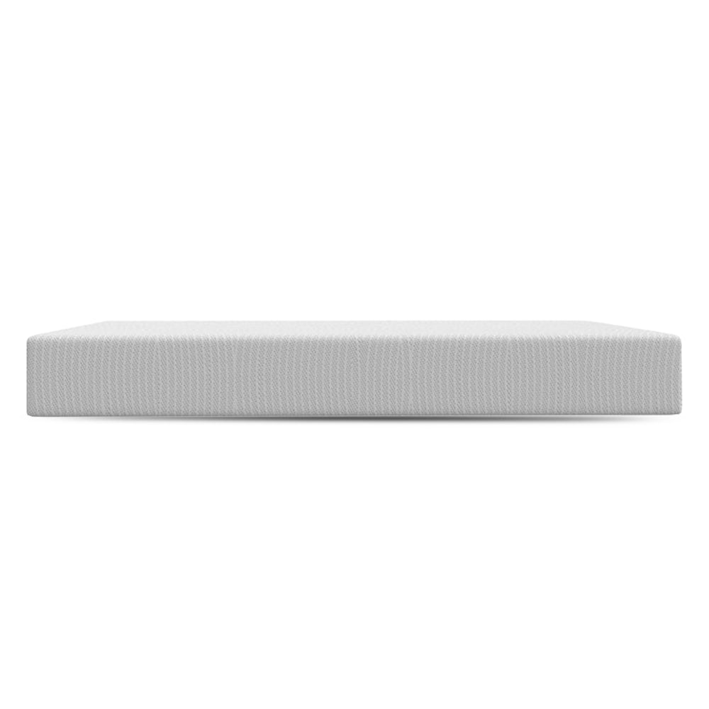 Isolated side profile of the South Bay 10-inch EcoCore Origin mattress against a clean white studio background.
