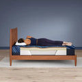 Diagram of the iSeries NXG 1500 Hybrid Firm mattress providing optimal spinal alignment for back sleepers.