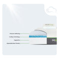 Internal layer infographic of the GhostBed Elite 12-inch memory foam mattress highlighting pressure-relieving gel memory foam and adjustable base friendly support.
