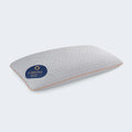 Cosmo 0.0 extra-low loft cooling pillow by BEDGEAR, ideal for stomach sleepers and smaller body frames.