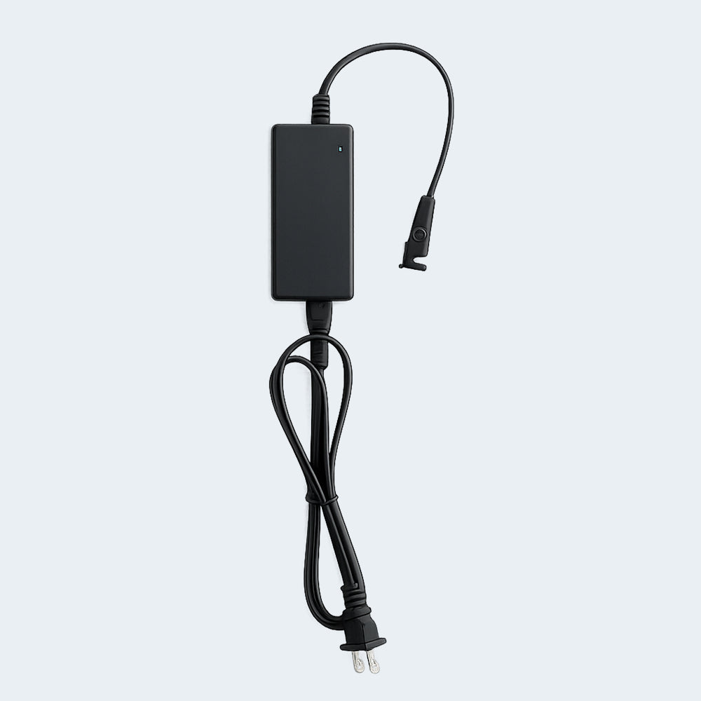 Motorized bed power supply and adapter cord for the Weekender 50 Series adjustable bed base.
