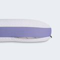 Close-up of the zipper on a BEDGEAR Balance pillow cover, highlighting its removable and washable design.