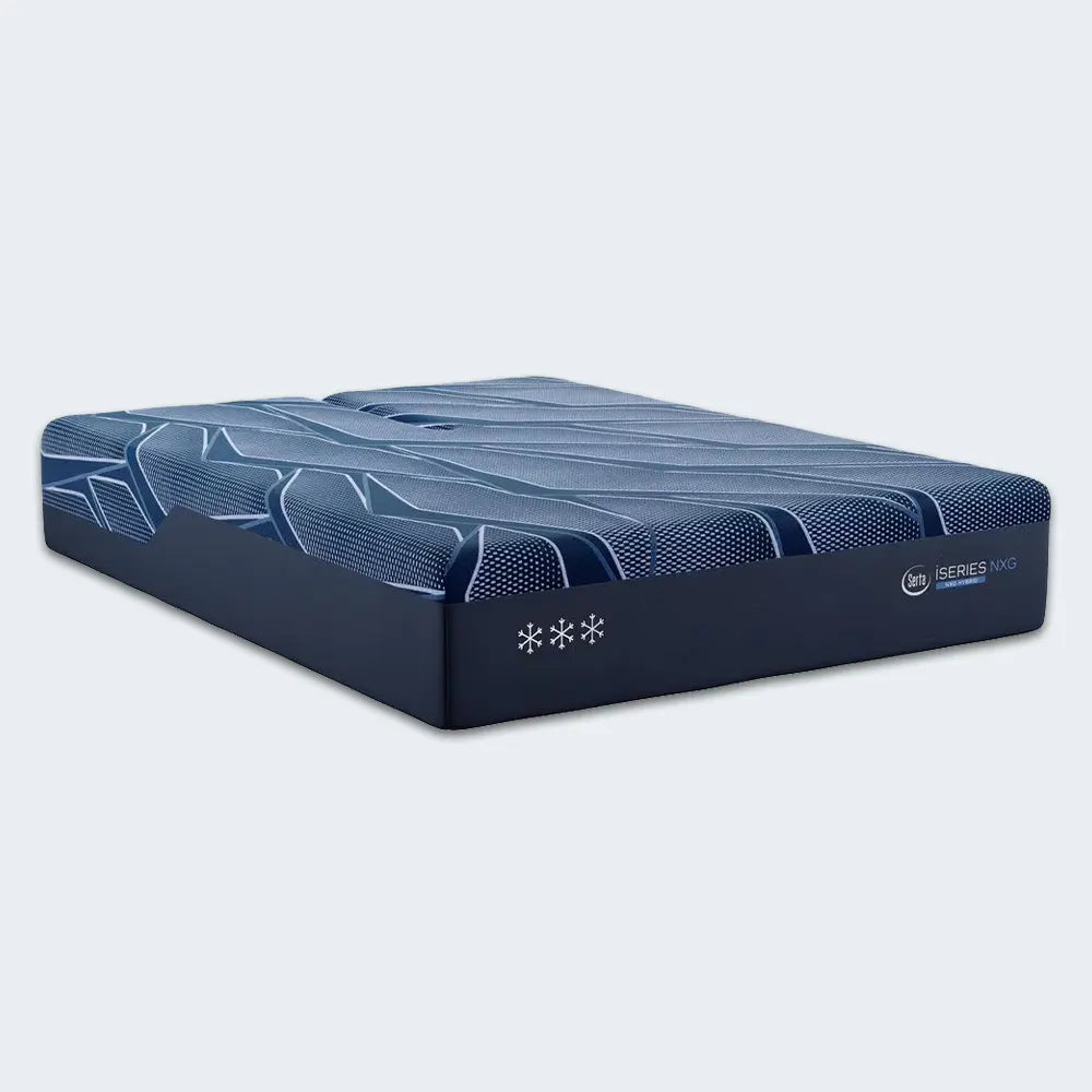 Serta iSeries NXG 3500 medium firmness scale, offering a balanced blend of cradling comfort and support