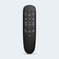 Wireless remote control for the SBLB Adjustable Base with dedicated buttons for massage settings, memory presets, zero-G, and underbed lighting.
