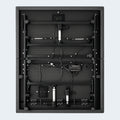 Detailed underneath view of the S1000 adjustable bed foundation showing the powerful dual-motor lifting system and durable steel frame construction.

