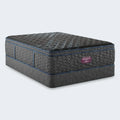 Simmons Beautyrest World Class 16.25" Firm Pillow Top Mattress and matching foundation set for long-lasting support.
