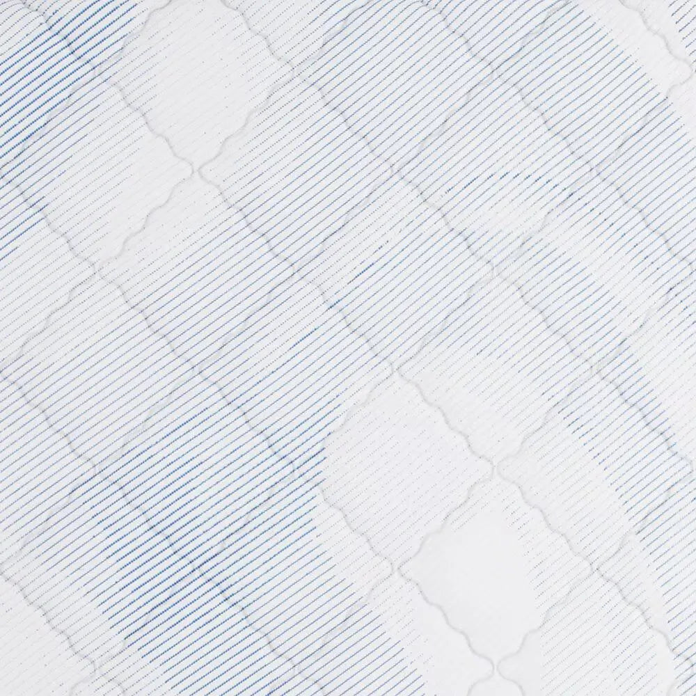 Close-up of the premium textured fabric on a Serta Perfect Day 10 inch medium mattress.

