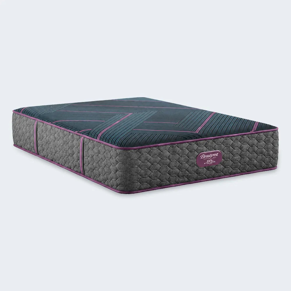 Beautyrest World Class Level Three Hybrid 13 Inch Firm Mattress with premium quilted cover.
