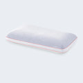 Sleeptone Loft Max Cozy Cool Control memory foam pillow with pink piping for all-night cooling.
