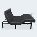 Profile view of the iDealBed Smart 6i bed frame with the head fully elevated, showcasing the independent pillow tilt feature.

