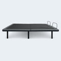 Front profile view of the Customatic Dreamsense Synergy wireless adjustable bed frame in its neutral flat position.
