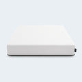 Side view of the Ease Medium Gel Memory Mattress by Diamond showing its sleek white profile and grey contrast border.