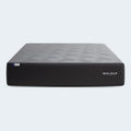 Front view of the Neve 10" Activair All-Foam Mattress with a textured grey top and dark side panels by Malouf.