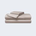 Champagne BEDGEAR Hyper-Cotton sheet set, luxurious moisture-wicking bedding for cool rest.