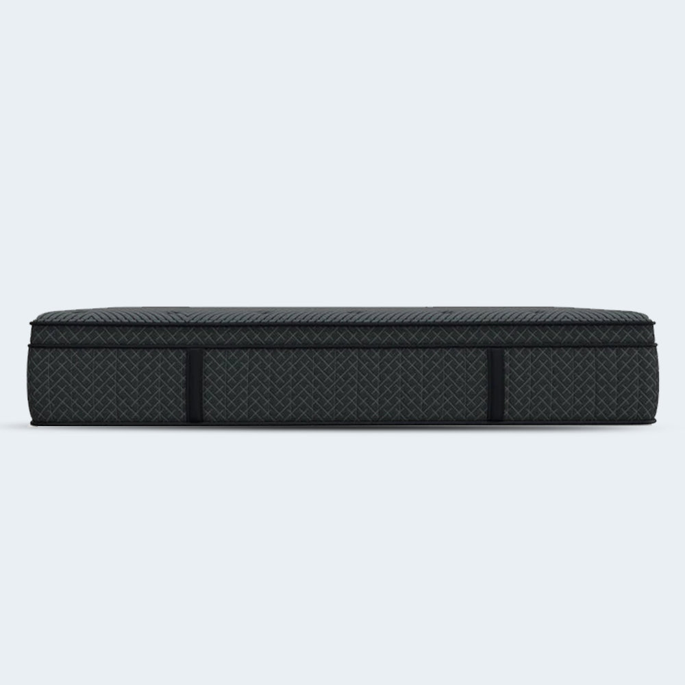 Minimalist side profile of the 14 inch thick Allureluxe Classic Bamboo Hybrid mattress by South Bay.
Image 8: Studio Perspective View
