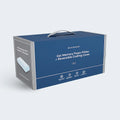 Weekender by Malouf Gel Memory Foam Pillow retail box with reversible cooling cover.
