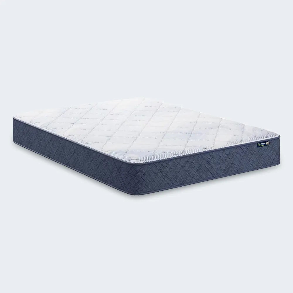 High-quality Serta Perfect Day 10 inch medium mattress in a box with a durable quilted top.
