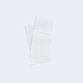 Pair of folded white BEDGEAR Ver-Tex cooling pillowcases for a fresh and breathable night's rest.
