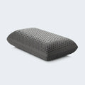  Black Malouf Zoned Dough bamboo charcoal pillow core with heat-dissipating ventilation for side sleepers.
