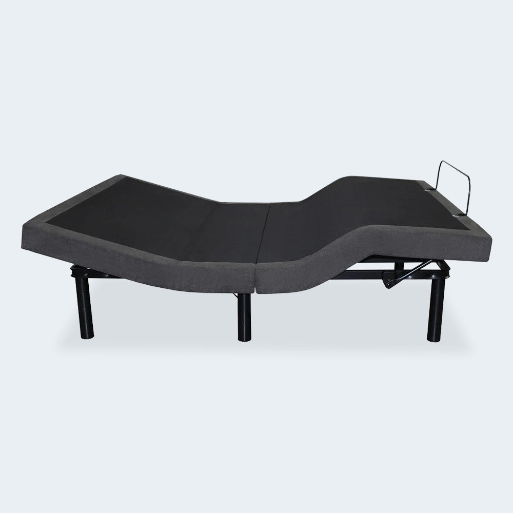 High-angle view of the iDealBed Smart 6i adjustable bed in a Zero Gravity position for pressure relief and improved circulation.