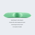 Peppermint aromatherapy pillow design benefits for side sleeper neck alignment and orthopedic comfort.
