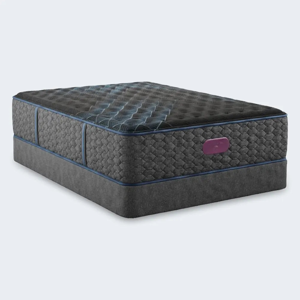Simmons Beautyrest World Class Level 4 Medium mattress and matching foundation for a complete set.
