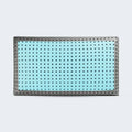 Top-down view of a ventilated carbon-infused cooling memory foam pillow core for enhanced airflow and comfort.
