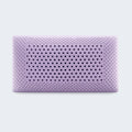 Top view of a Malouf purple lavender pillow core with zoned ventilation for enhanced airflow and cooling.
