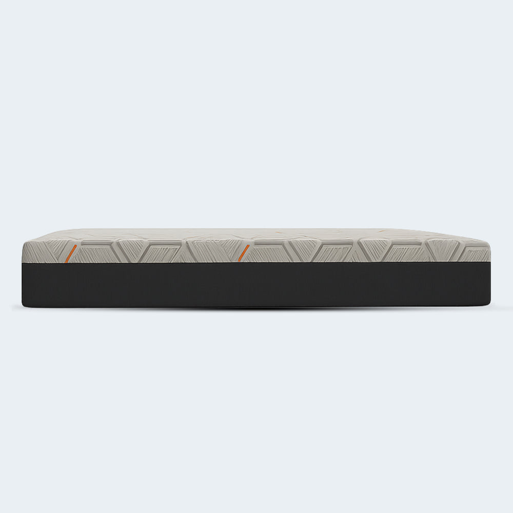 Minimalist side view of the 12-inch thick Copper Gel Medium Firm Mattress by South Bay against a clean studio background.
