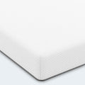 Close-up of the quilted cover on the Ease Medium Gel Memory Mattress highlighting the white moisture-wicking fabric.