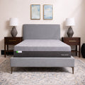 Lifestyle view of the Polaris 12" Aeroflex Hybrid Mattress providing plush comfort in a designer bedroom.