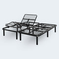 Heavy-duty metal grid frame of the Structures N150 adjustable base showing the dual-base configuration.

