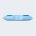 Ergonomic Malouf cooling dough pillow core in blue, providing plush orthopedic support for neck and shoulders.