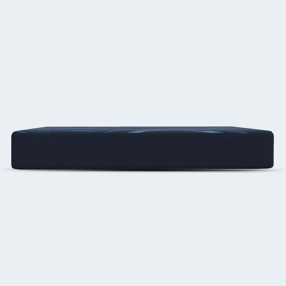 Isolated frontal studio view of the 10-inch Active Align medium-firm mattress against a clean white background.

