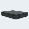 Studio perspective view of the Allureluxe Classic Bamboo Hybrid mattress featuring Cooling Lumi Bands and patented edge support.
