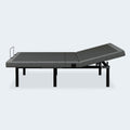 Profile view of the iDealBed Smart 5i wall-hugger adjustable bed with a slight head elevation adjustment.
