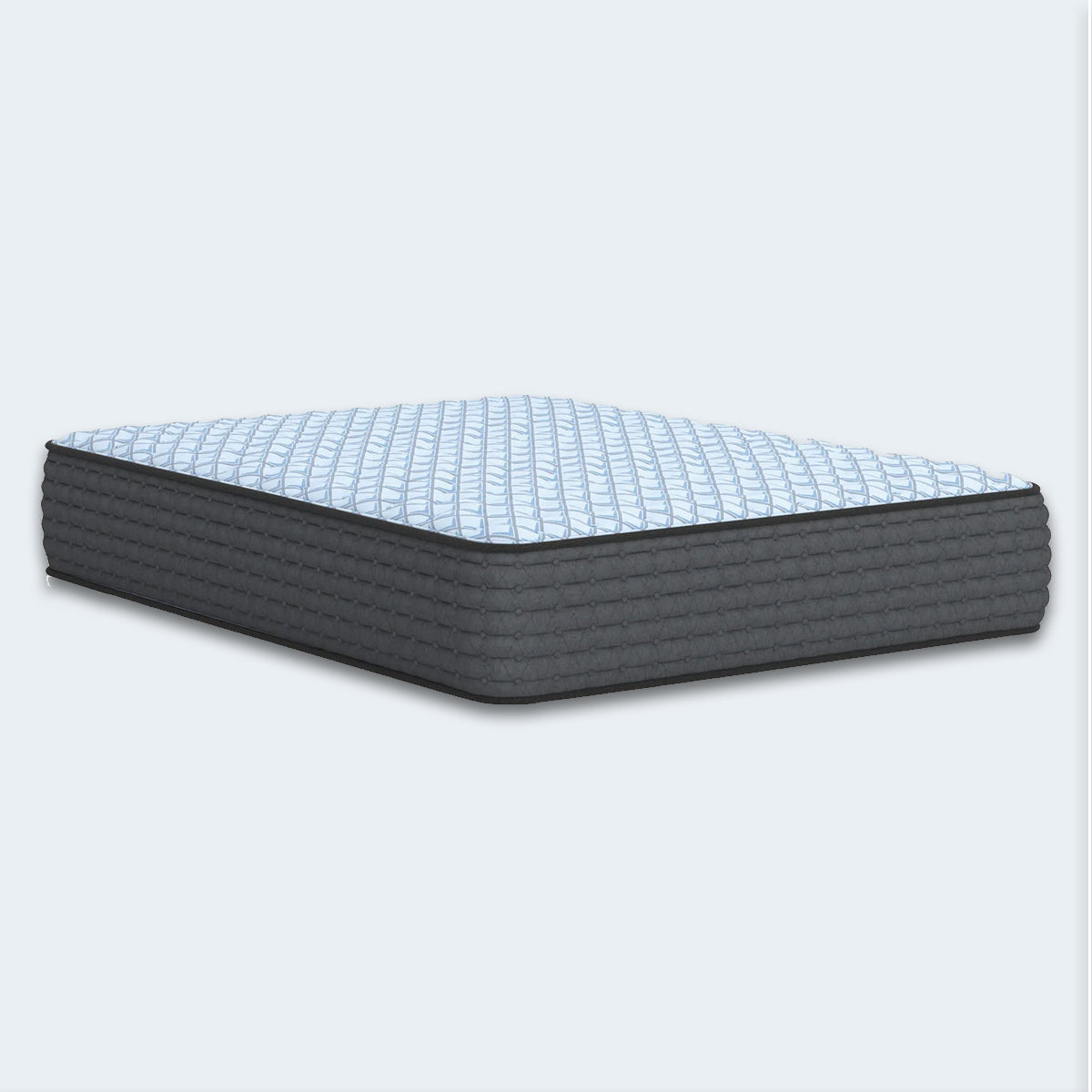 Side profile of the isolated Destin Cove 15-inch mattress by Ashley, engineered for side sleepers needing ultra plush comfort.
