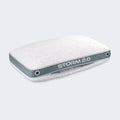 BEDGEAR Storm 2.0 mid-loft cooling pillow with grey breathable mesh gusset for side and back sleepers.
