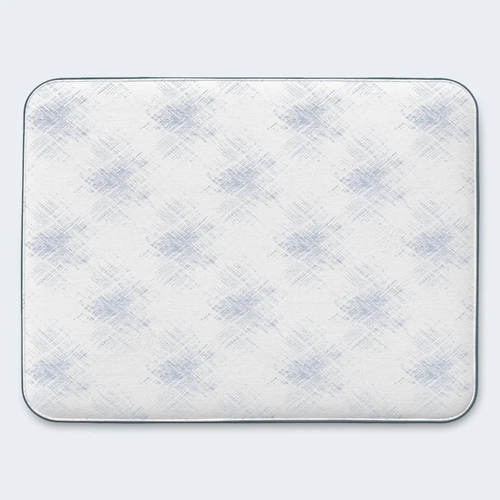 Full top view of the Serta Perfect Sleeper Cascade Bluff Hybrid mattress with premium white quilted fabric.
